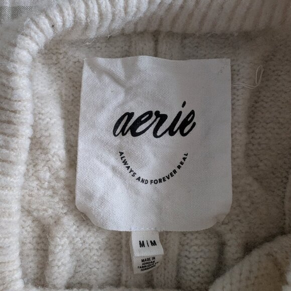 aerie Cable Knit Crew Sweater - Picture 2 of 2